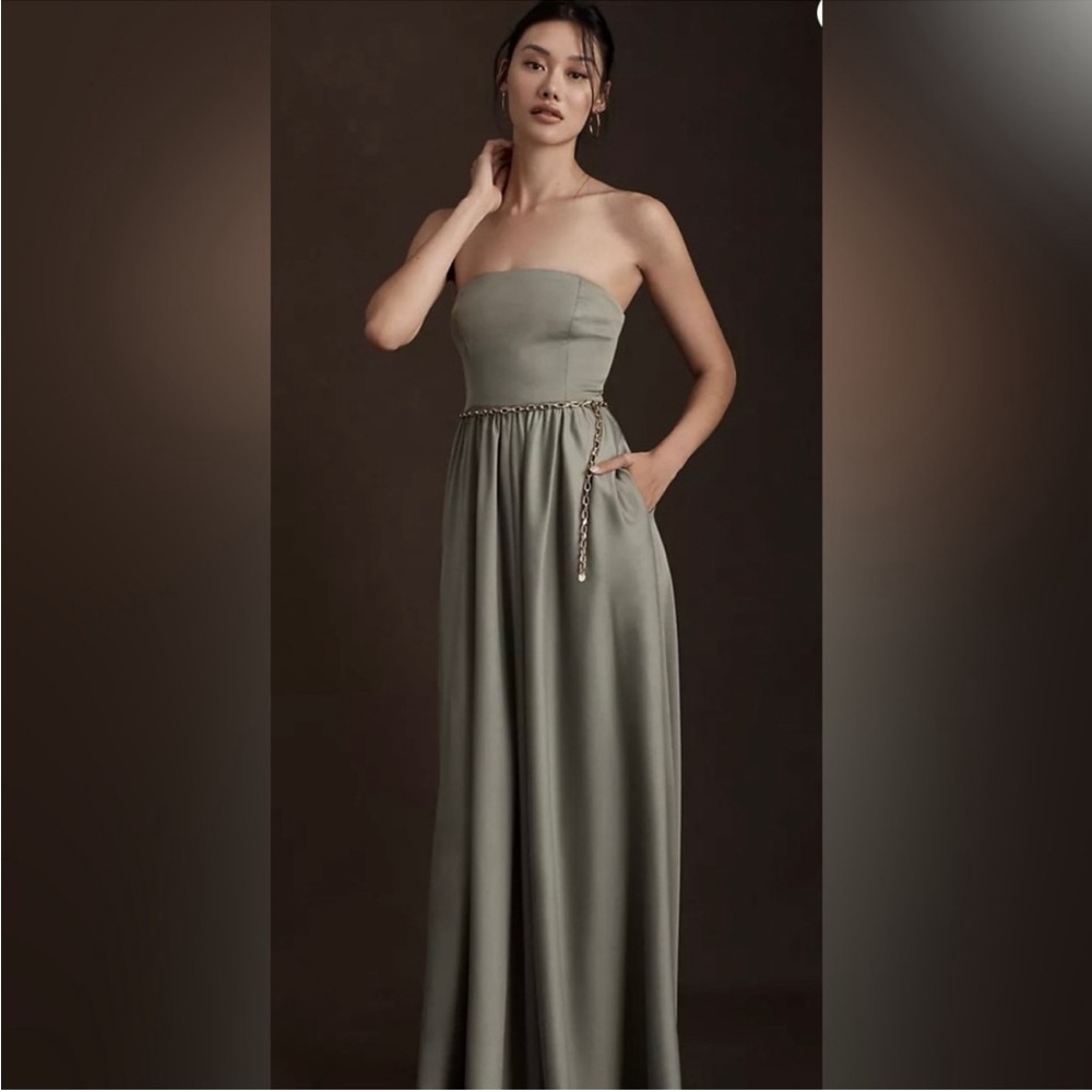 BHLDN Elsie Dress - moss green